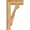 Ekena Millwork Balboa Block Rough Sawn Bracket w/ Offset Brace, Western Red Cedar, 6"W x 16"D x 28"H BKT0604X16X28BOA05RWR - alternate 4